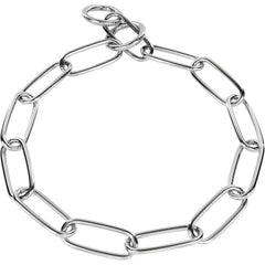 Herm Sprenger Metal Chrome Collar - Long Link Fur Saver 4mm