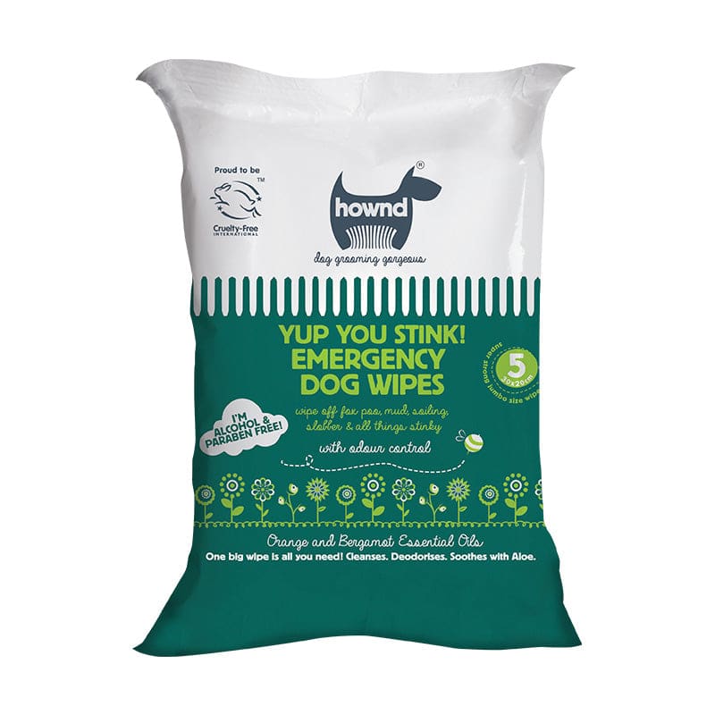 Hownd - Yup You Stink! Emergency Antibacterial Dog Wipes - Pet Bound Co.