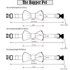 The Dapper Pet Bow Black Checkered Bow Tie Collar - Pet Bound Co.