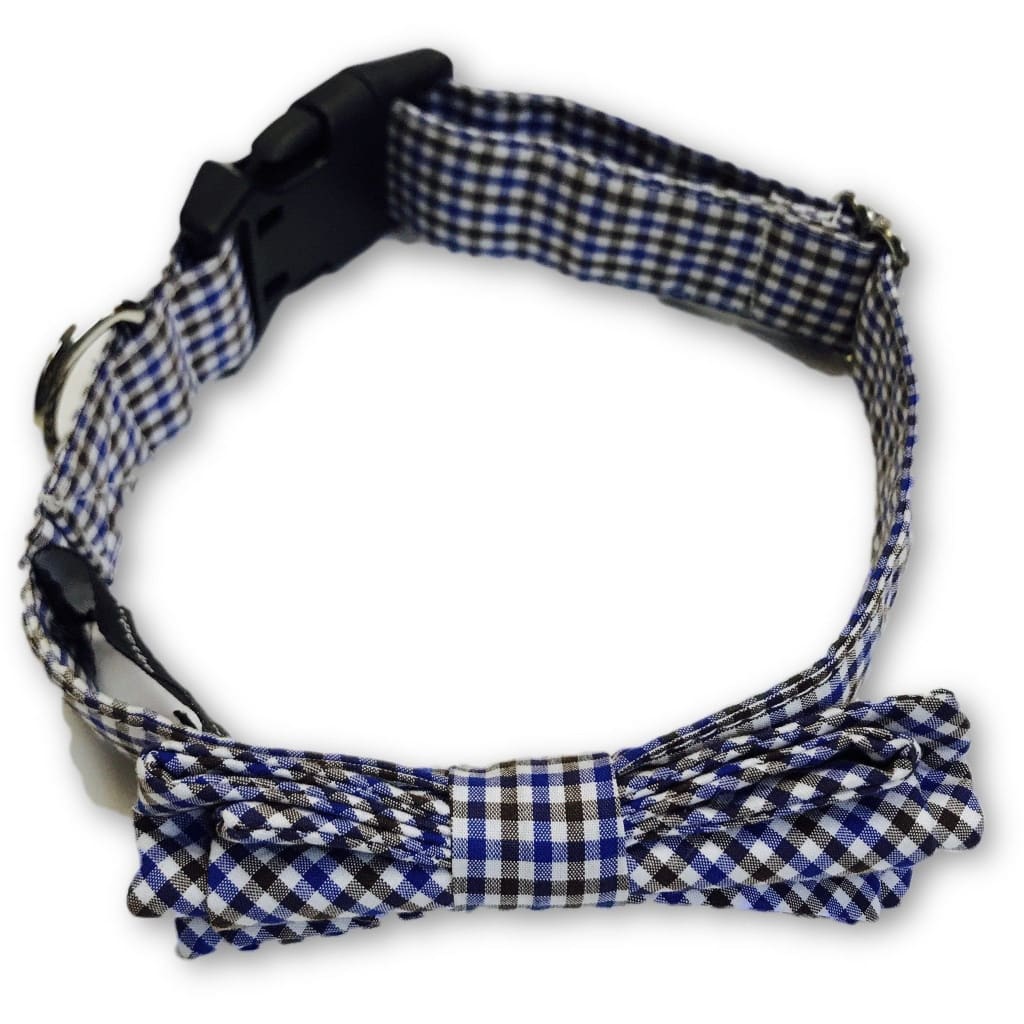 The Dapper Pet Checkered Bow Tie Colllar - Pet Bound Co.