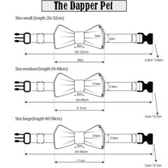 The Dapper Pet Dark Blue Bow Tie Collar - Pet Bound Co.