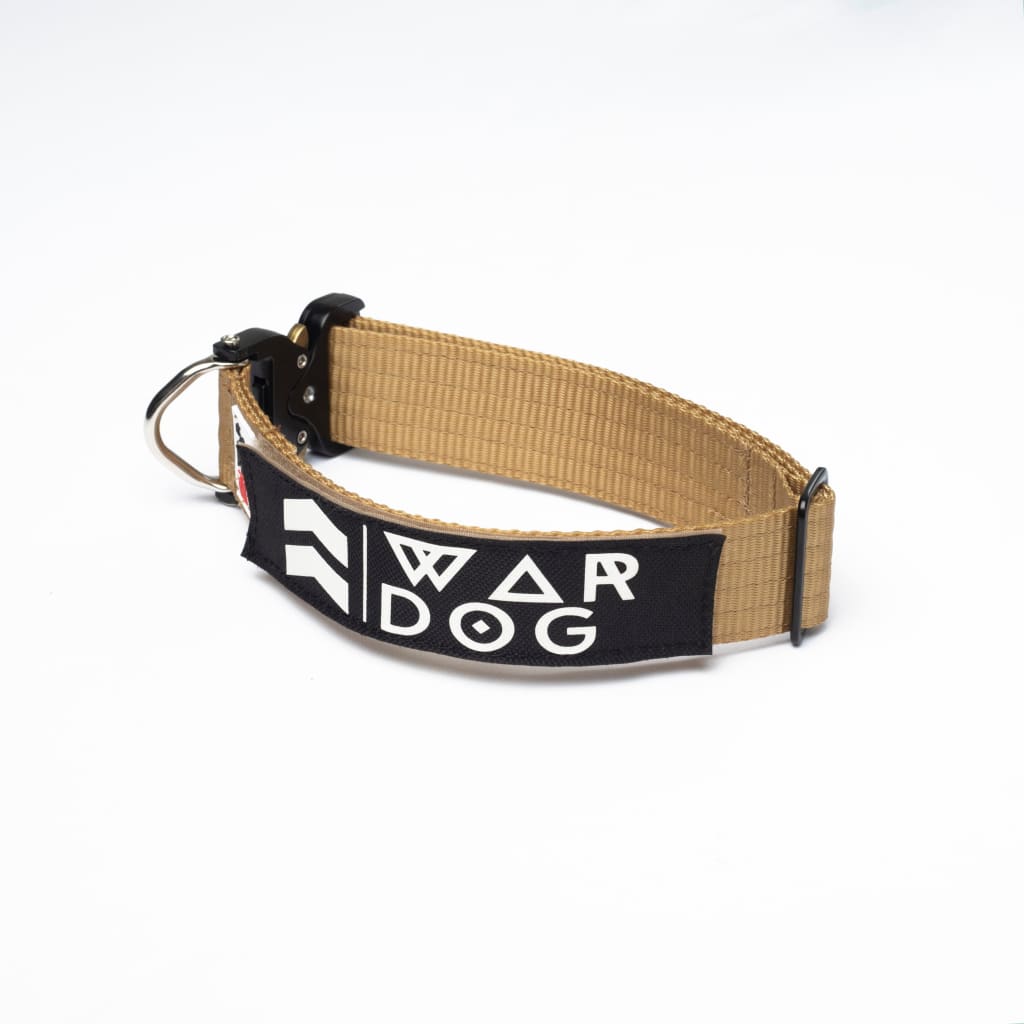 War Dog ECHO RIGID Collar - 38mm - Small / Tan - echo collar