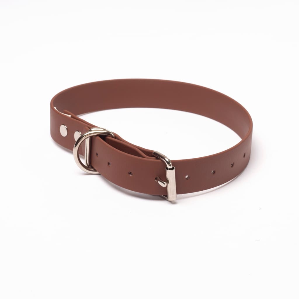 War Dog Waterproof Dog Collars - Medium / Brown - Collar